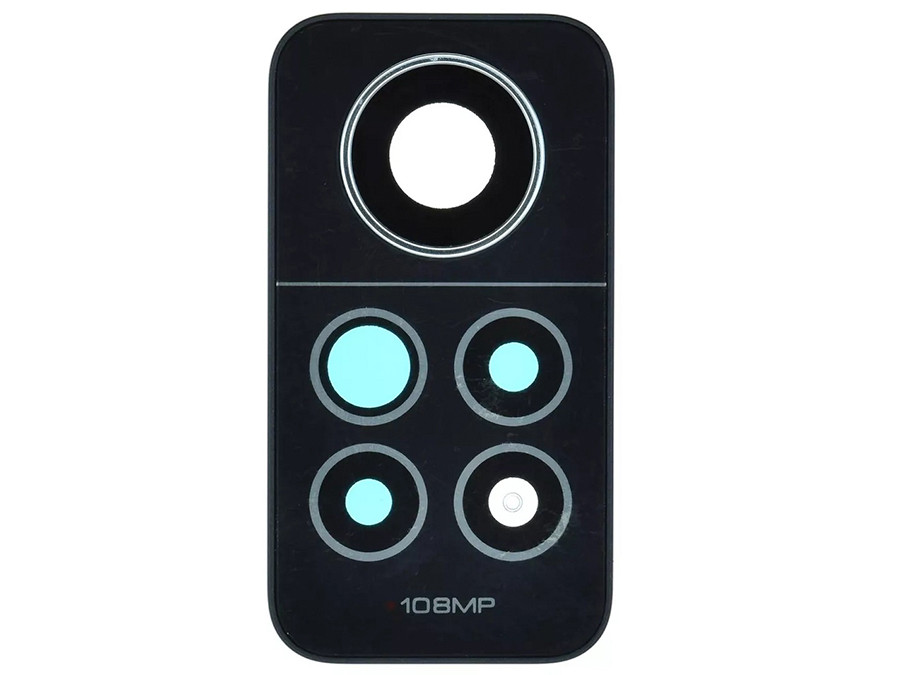 Скло камери для Xiaomi Redmi Note 12 Pro 4G чорне + рамка, фото 1