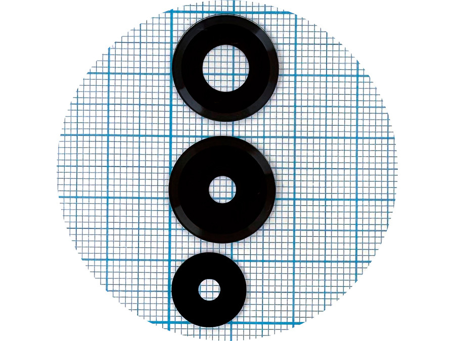 Скло камери для Xiaomi Redmi Note 14 4G (комплект 3 шт.) чорне, фото 1