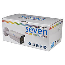 IP-відеокамера 5 Мп SEVEN IP-7255PA-DL white 2,8 мм з розумним подвійним підсвічуванням, фото 4