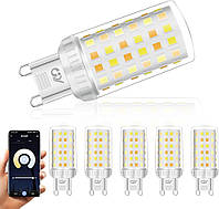 LED лампа GY G9 4W, Smart Wi-Fi, комплект 5 шт, 2700 6500 K