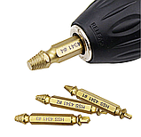 Набір екстракторів для викручування зламаних саморізів і гвинтів, 4 шт, фото 3