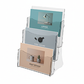 Буклетниця EKOSTAR  А6 3-х ярусна горизонтальна