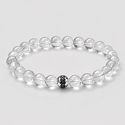 Гірський кришталь Ø10 браслет, 0588ТГ