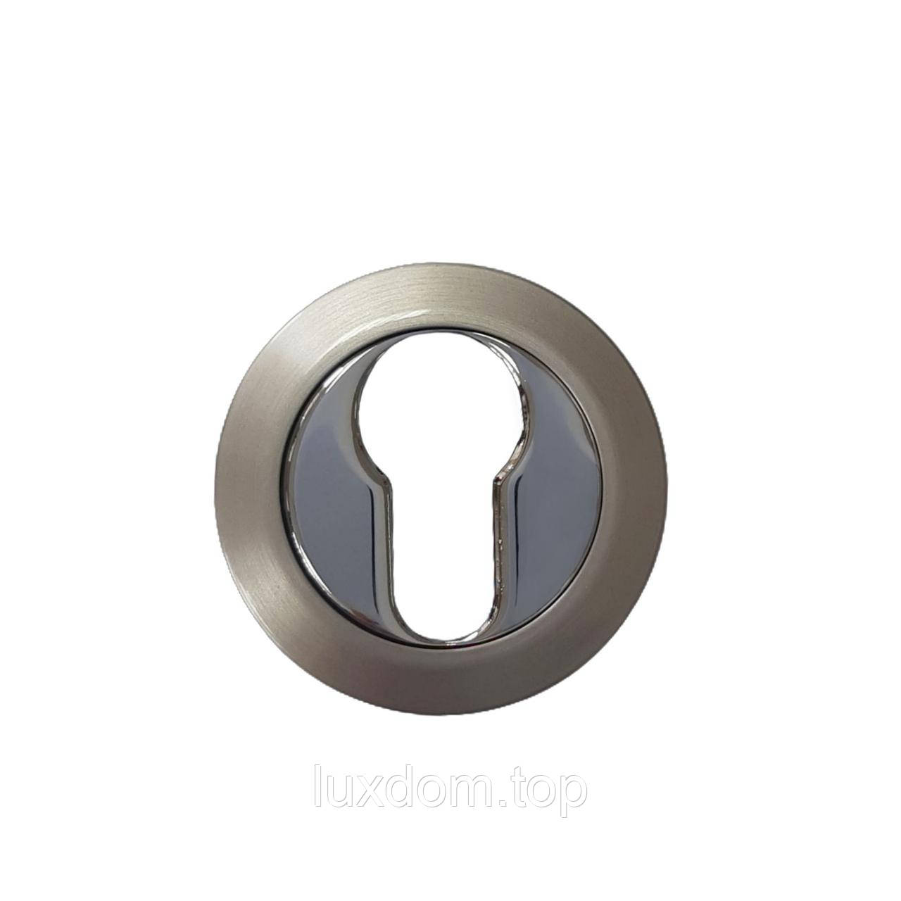 Linea Cali 102 PZ накладка під циліндр нікель матовий/хром, фото 1