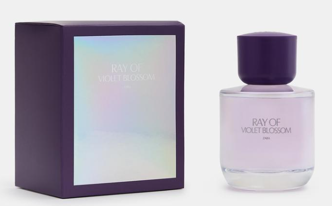 Zara Ray of Violet Blossom 90 ml парфумована вода індивідуальне упакування(оригінал оригінал Іспанія), фото 1
