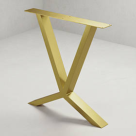 Опора для столу з металу 700×100 мм, H 730 мм 1 шт Золото