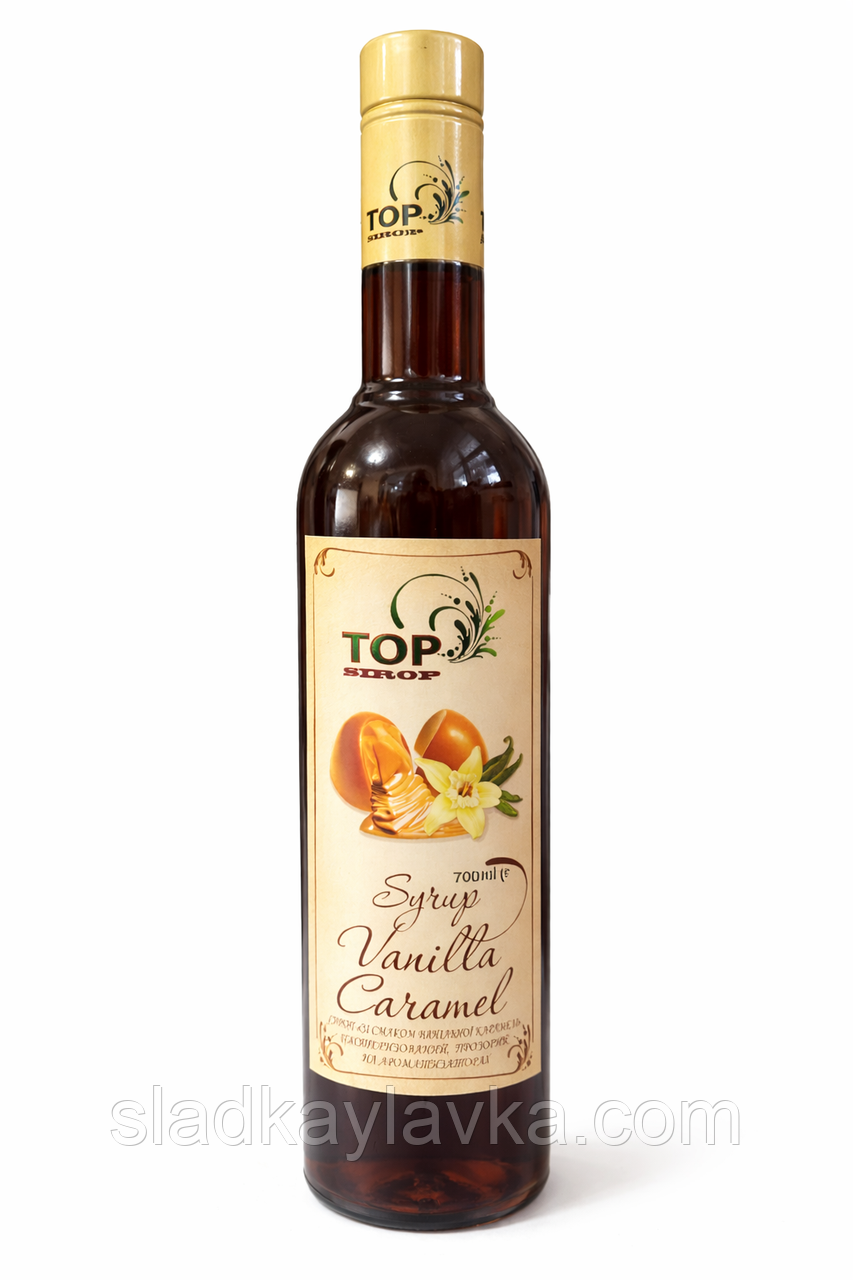 Сироп Ваніль–Карамель TOP Sirop Vanilla Caramel, 700 мл, фото 1