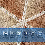 Панель стінова 3D 700х700х4мм Ромби коричневі вінтаж SW-00002007, фото 4