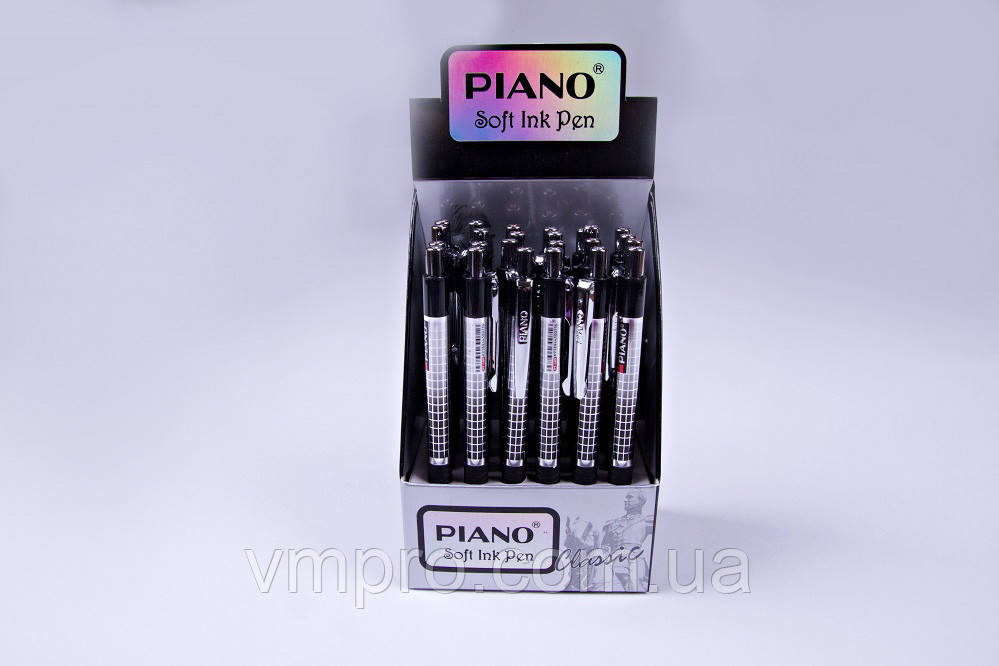 Ручки кулькові автоматичні Piano NoPT-189,сині,0.5 mm,24 шт./паковання