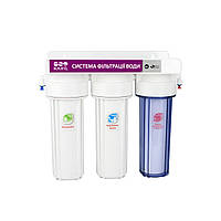 Фільтр під мийку триступеневий Raifil TRIO (PU905W3-WF14-PR-EZ)