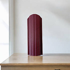 Штахети металеві 105 мм Червоний мат Ral 3005 (євроштахети)