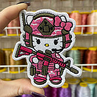 Шеврон, нашивка, патч HELLO KITTY MILITARY з липучкою