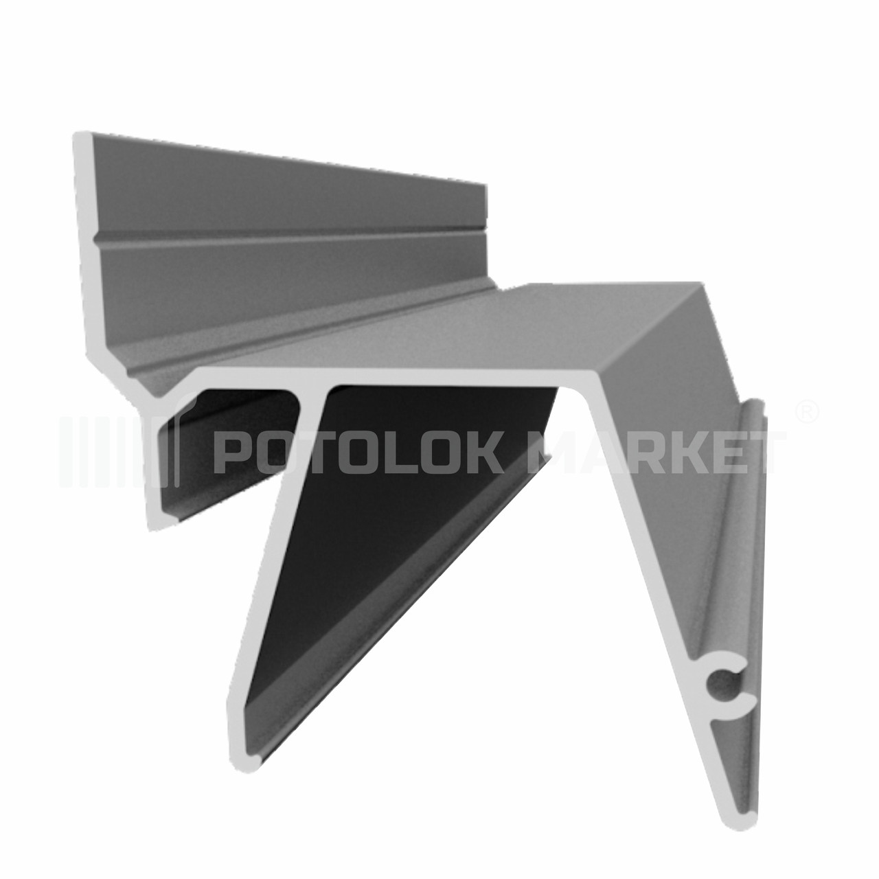 «Contour-Classic» ALTEZA. Профіль алюмінієвий для натяжних стель, фото 1