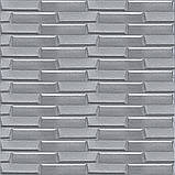 Самоклеюча 3D панель 1960x700x5мм Кладка Срібло SW-00001365, фото 2