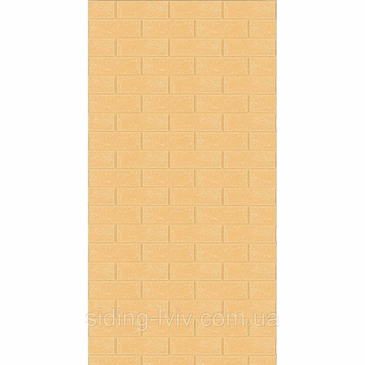 Самоклеюча 3D панель в рулоні 3080x700x3мм Бежева Цегла (R009-3) SW-00001394, фото 1