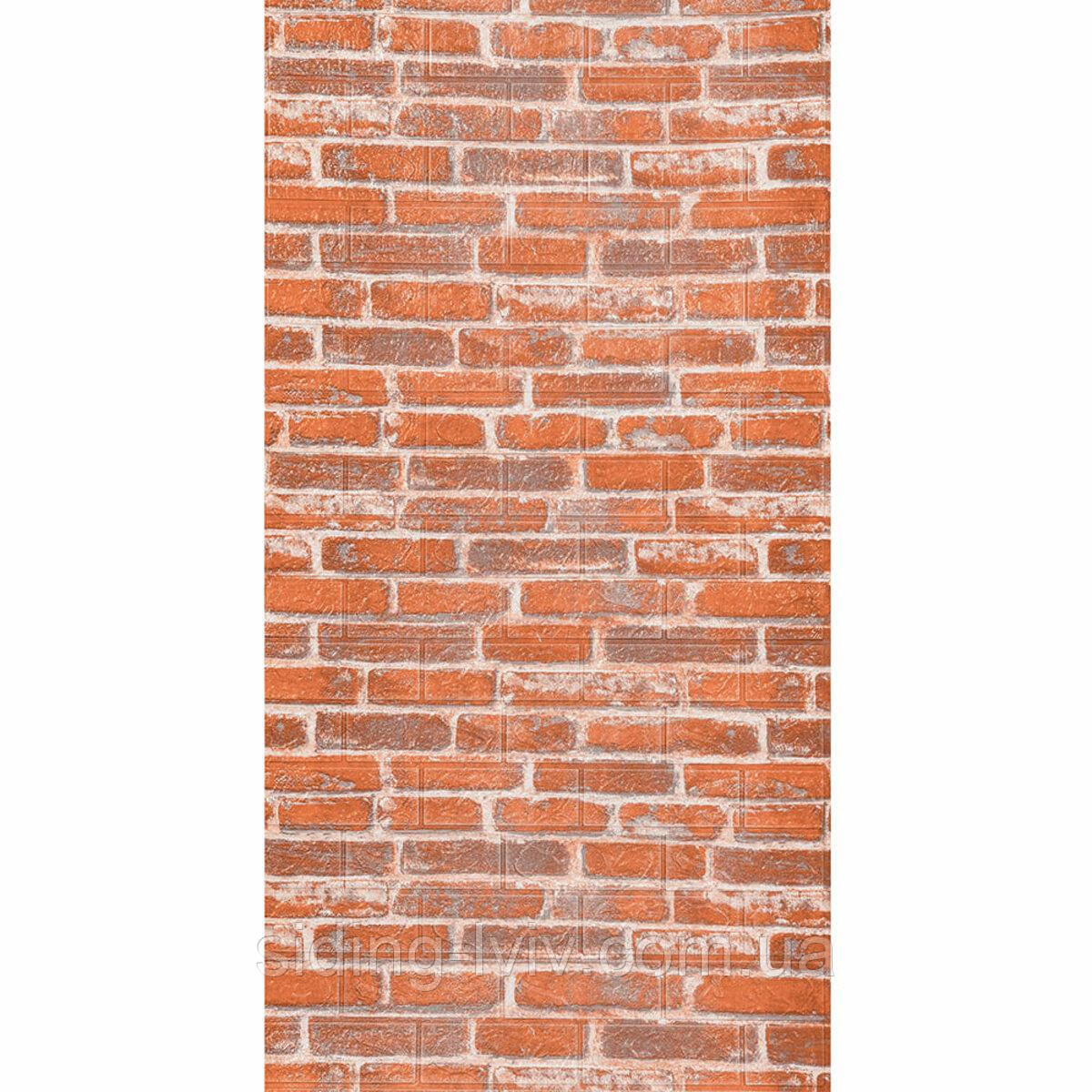Самоклеюча 3D панель3080x700x3мм Руда Катеринославська Цегла SW-00001762, фото 1