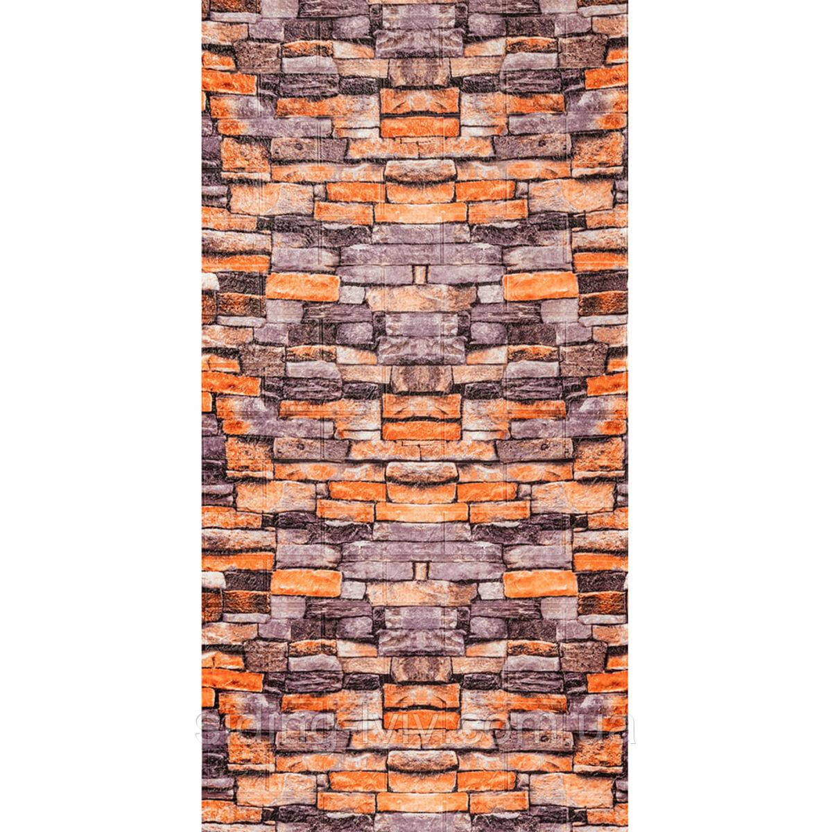 Самоклеюча 3D панель пісковик катеринославська цегла 3080x700x3мм SW-00001763, фото 1