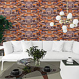 Самоклеюча 3D панель пісковик катеринославська цегла 3080x700x3мм SW-00001763, фото 6