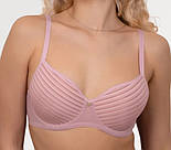 Бюстгальтер спейсер формована чашка на тонкому поролоні з кісточками ліла, фото 3