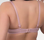 Бюстгальтер спейсер формована чашка на тонкому поролоні з кісточками ліла, фото 4