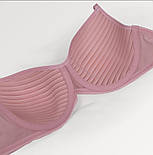 Бюстгальтер спейсер формована чашка на тонкому поролоні з кісточками ліла, фото 5