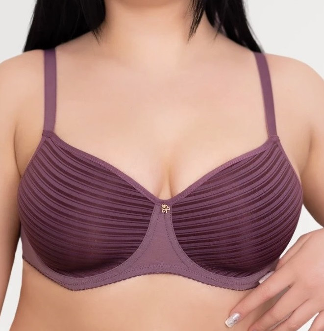 Бюстгальтер спейсер формована чашка на тонкому поролоні з кісточками какао, фото 1