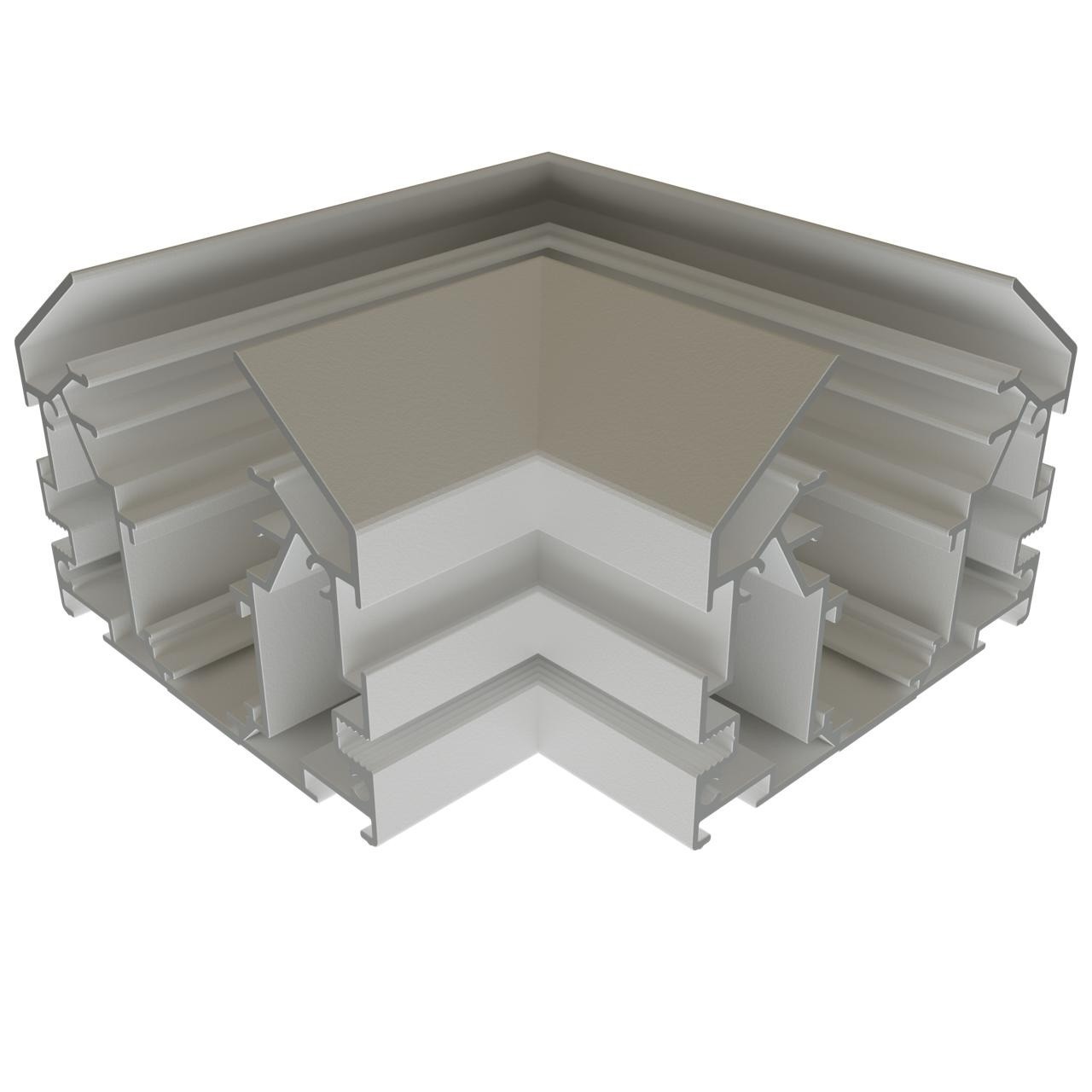 Зєднувач кутовий для шинопровода натяжної стелі (гарпун) OLEDIM OL441 48V білий