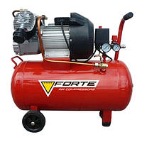 Компрессор FORTE VFL-50 - 8 атм. 2,2 кВт, вход: 420 л/мин, ресивер 50 л. поршневой с прямым приводом