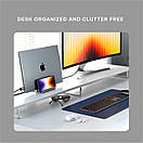 Підставка Satechi вертикальна алюмінієва подвійна універсальна для Macbook Pro Air 13-16 iPad iPhone чорна tower stand, фото 5