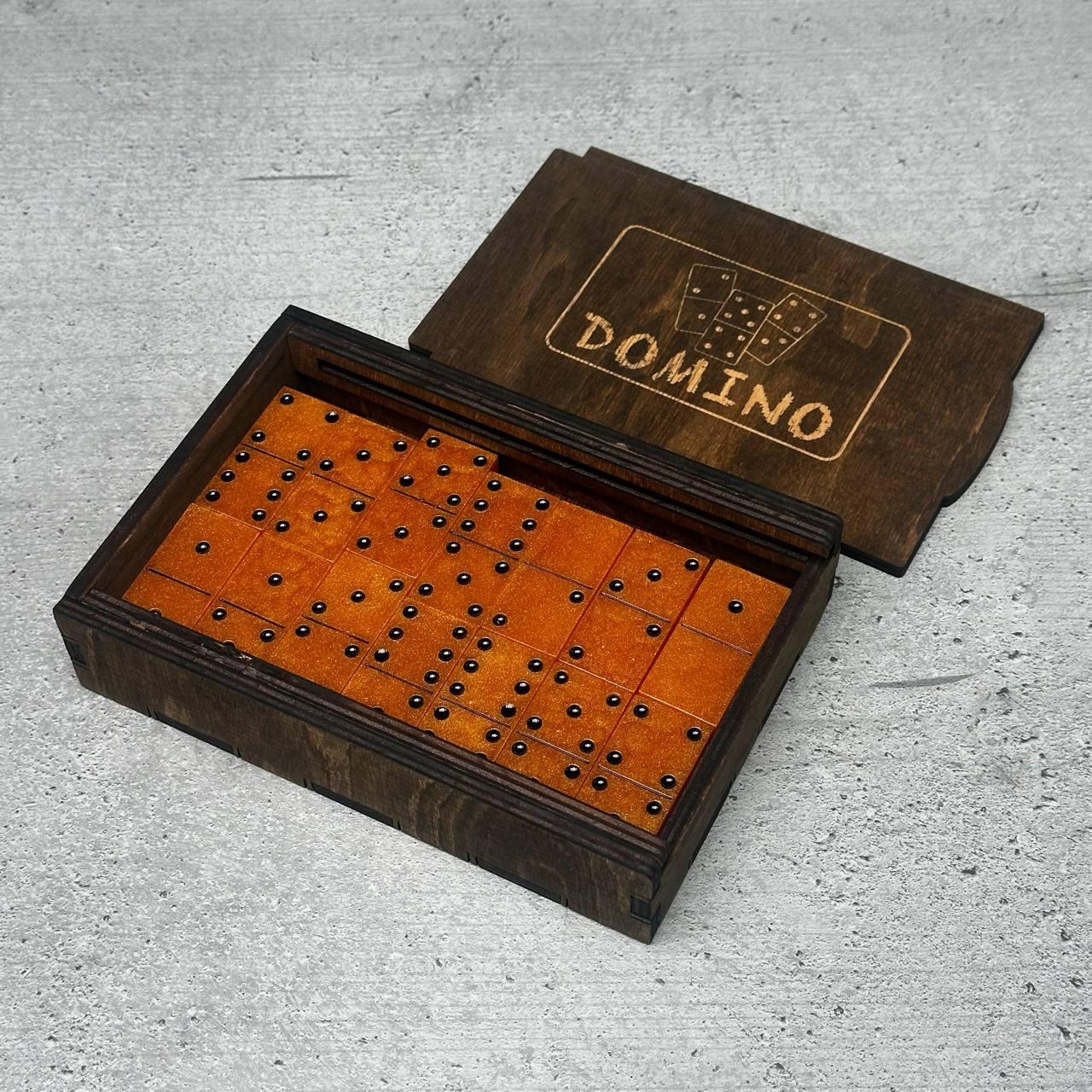 Класичне доміно з епоксидної смоли, фото 1