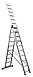 ⭐ Драбина СЕ3х10 FORTE алюмінієва, універсальна 3х10 щаблів, довжина 6,48/2,84 м, Вага 16,8 кг., фото 3