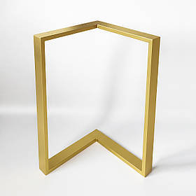 Опора для столу з металу 566×325 мм, H 730 мм 1 шт Золото