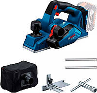 Рубанок акумуляторний Bosch Professional GHO 185-LI 18В 82мм стругання до 2.6мм паз до 9мм без АКБ та ЗП —  Гарантия