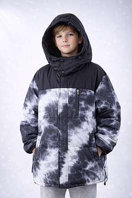 Тепла та стильна зимова куртка для хлопчиків з капюшоном (110–150 см)