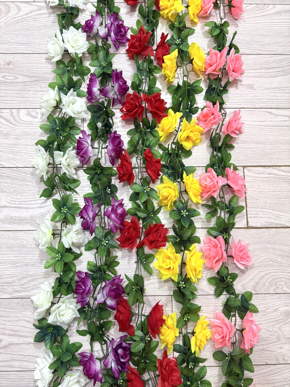Штучні ліани з трояндами . Ланцюги з трояндами ( 180 см ), фото 1