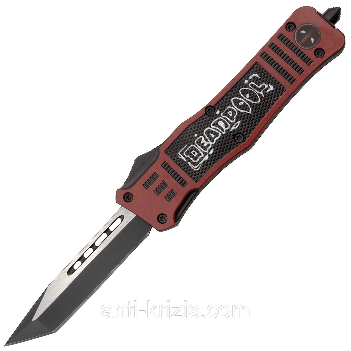 ВІДЕО-Ніж фронтальний Microtech 7615 DEADPOOL