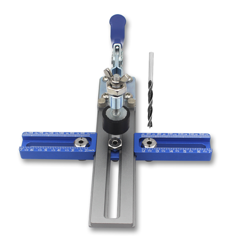 Меблевий кондуктор Yomo XK-1 для встановлення ручок — Алюмінієвий локатор для свердління отворів у дверцятах та фасадах