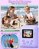Дитяча камера миттєвого друку Instant Print Camera P89 (Фіолетовий), фото 8