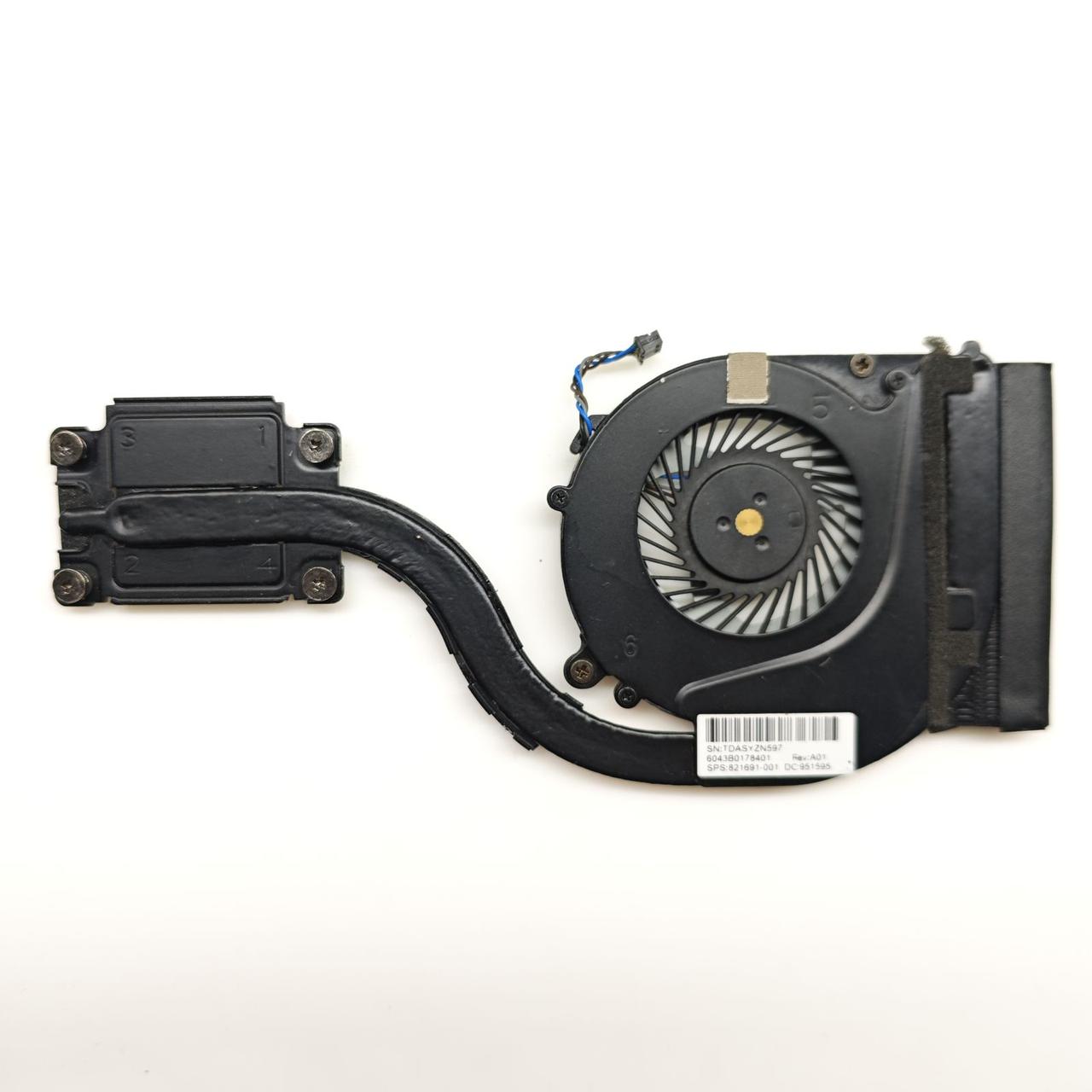 Система охолодження для ноутбука HP EliteBook 820 G3 825 G3 720 725 G3 (821691-001, 6043B0178401) "Б/В"