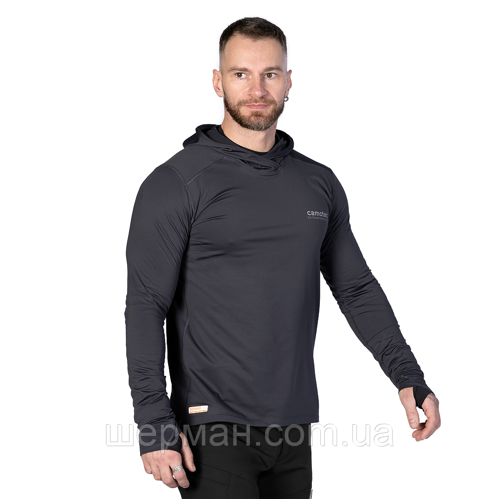 Лонгслів Chiton Hood 2.0 CoolPass ThermoGrid Сірий (9538), S