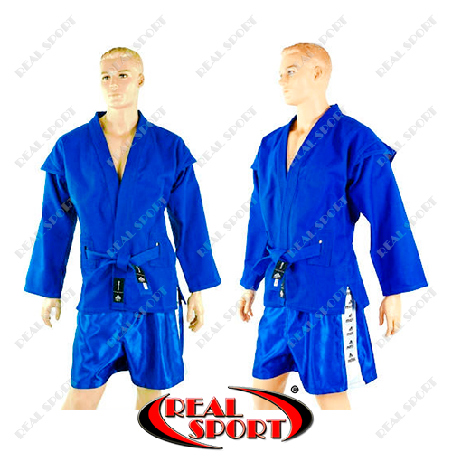 Кімоно самбо синє Matsa 3210 (х-б, щільність 500 мг на м2), фото 1
