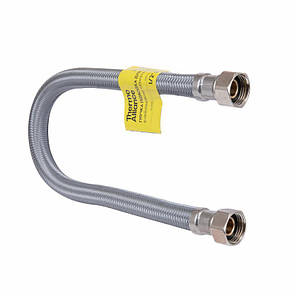 Шланг Forte для воды D10 80 см NYLON 1/2"x1/2" ВВ TAF383W80 Thermo Alliance, фото 1