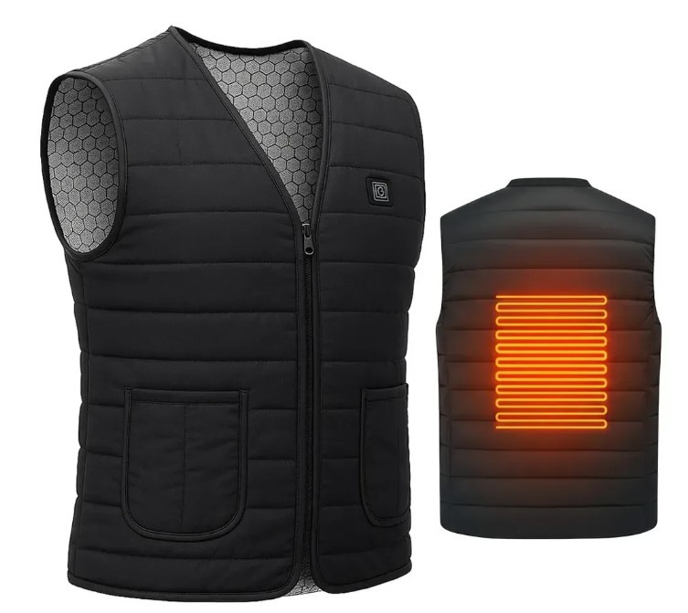 Жилет с подогревом, 3 режима, от USB, Размер XXXL / Терможилет с подогревом от повербанка / Безрукавка с подогревом, фото 1