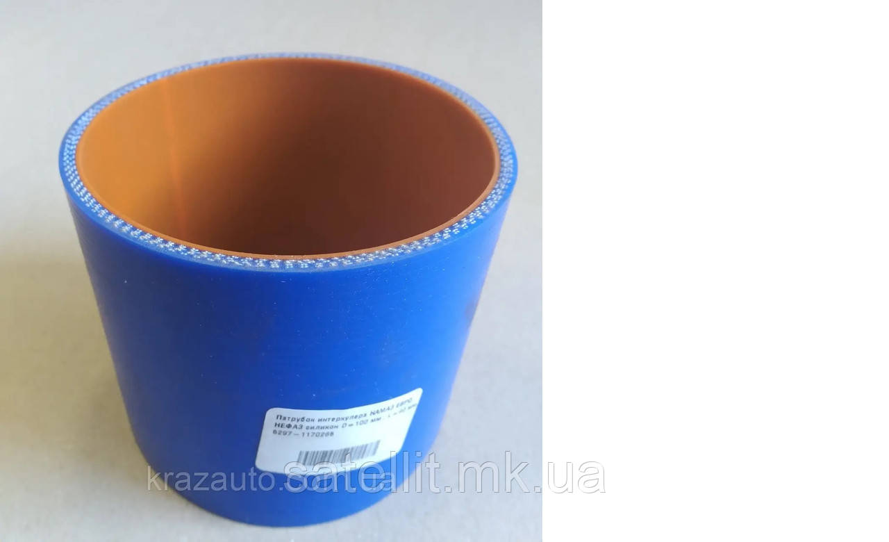 Рукав інтеркулера Євро теплостійкий силікон L = 90 мм,d=100, 5297-1170265, фото 1