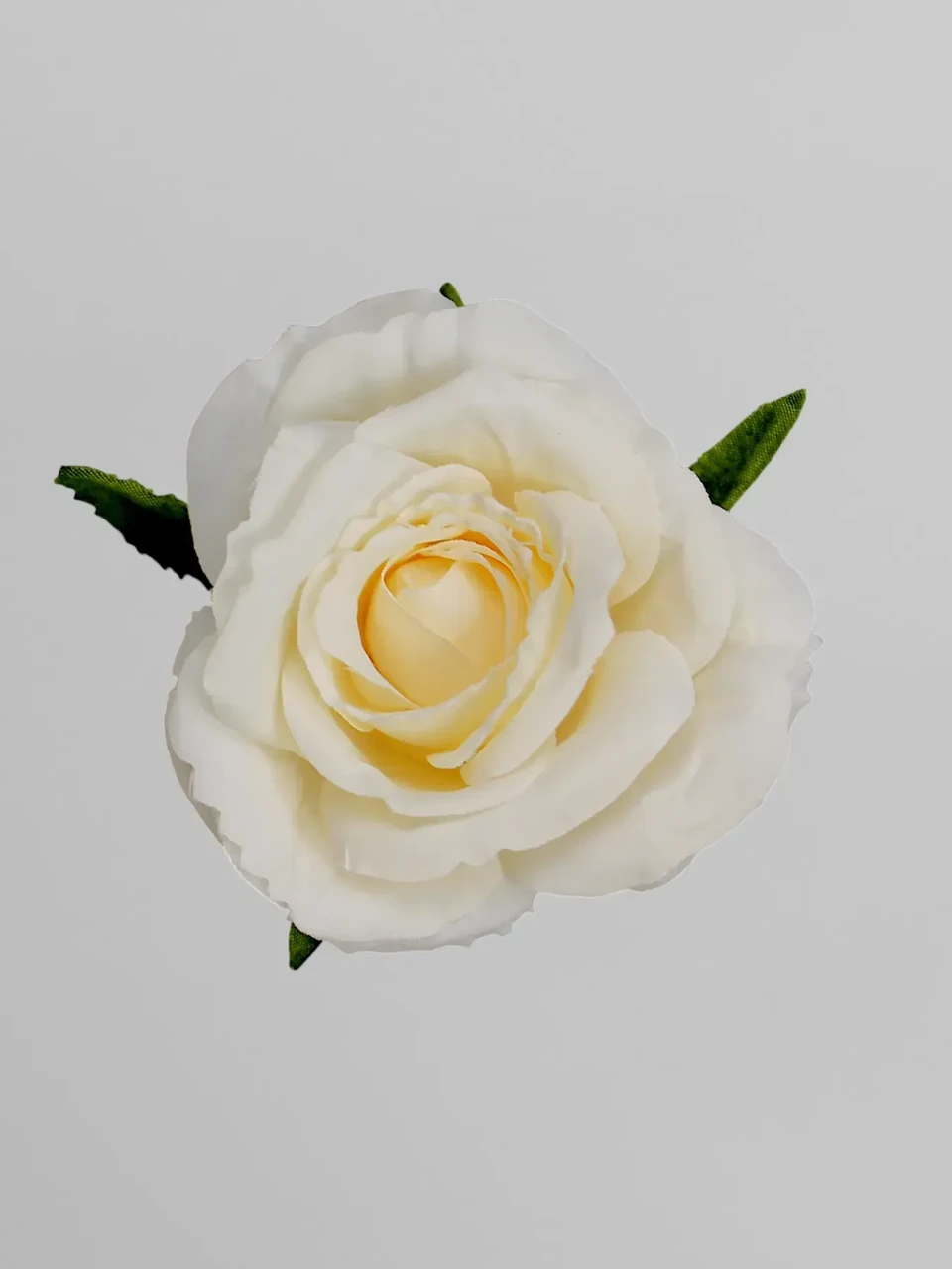 Голівка троянди штучна, айворі, 6 см, фото 1