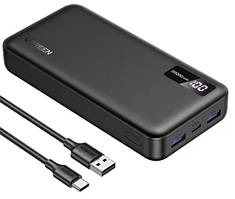 UGREEN Power Bank 20000 mAh PD 22.5 W зі швидким заряджанням, зовнішній акумулятор для iPhone 17 16 15 Pro Max X