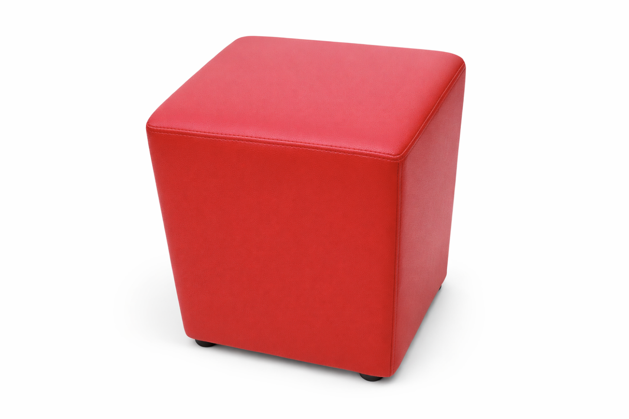 Пуфик квадрат ( красный ) 35×35×40см