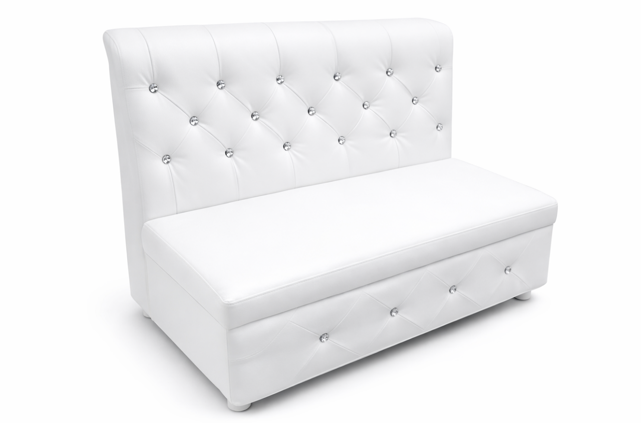 Диван Білий відкривається з камінням 1200×750×850.