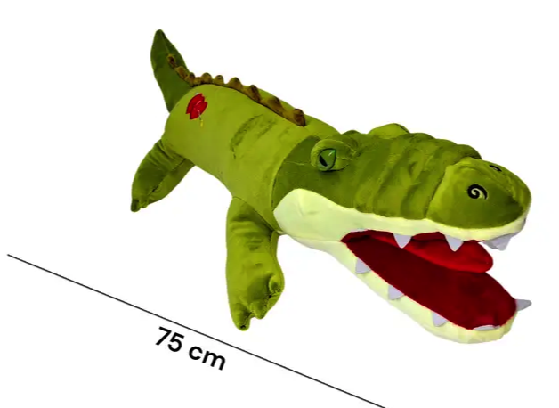 М'яка іграшка-подушка Великий Зелений Крокодил 75 см