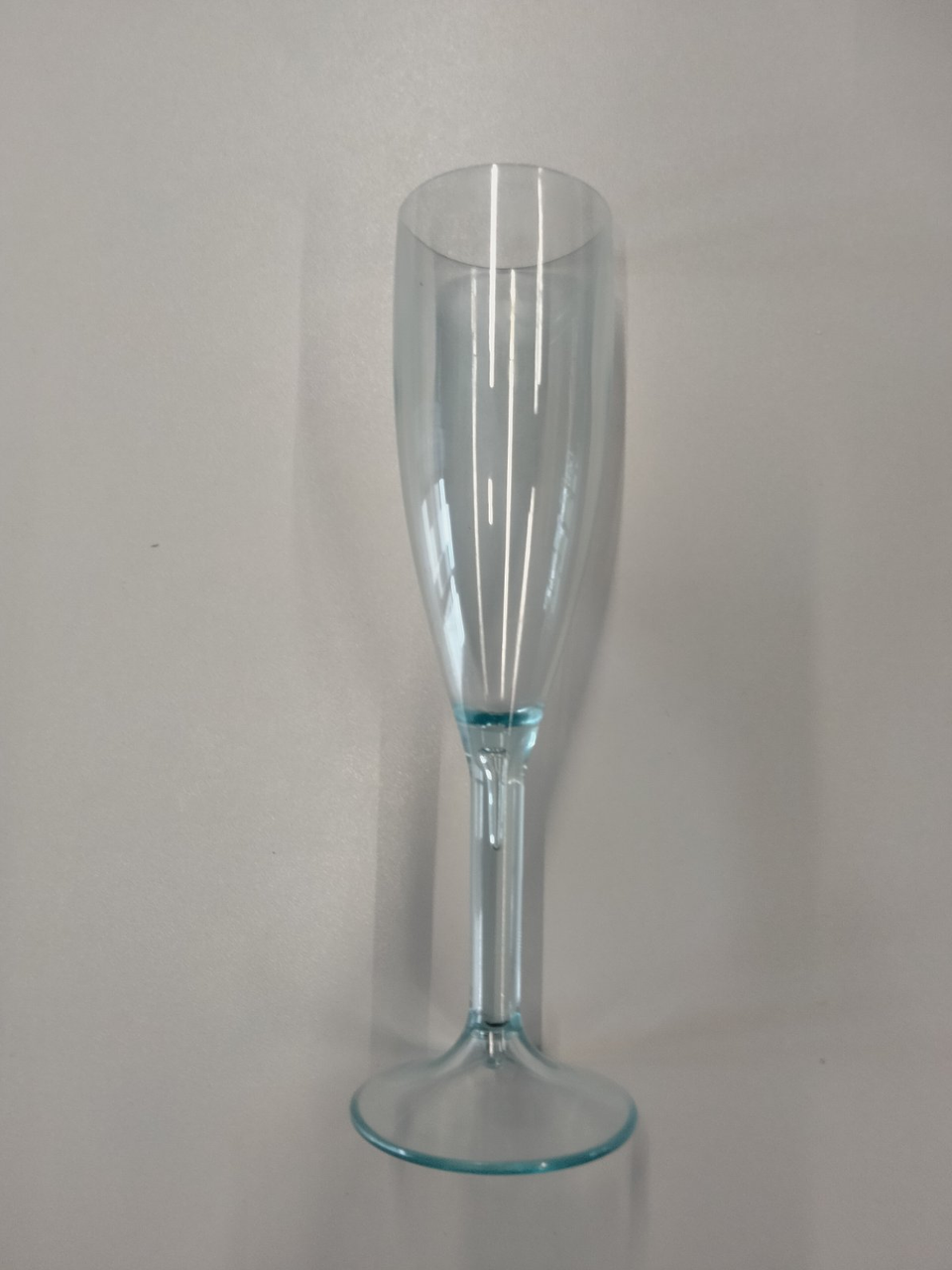 Бокал для шампанського (прозоро-бірюзовий), 180мл GC--00301-01 Gastro Plast PC Прозорий, фото 1